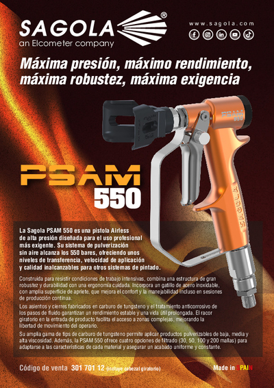 Pistola Airless PSAM 550