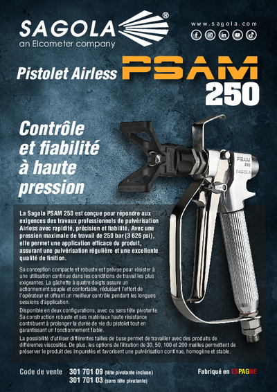 Pistolet Airless PSAM 250