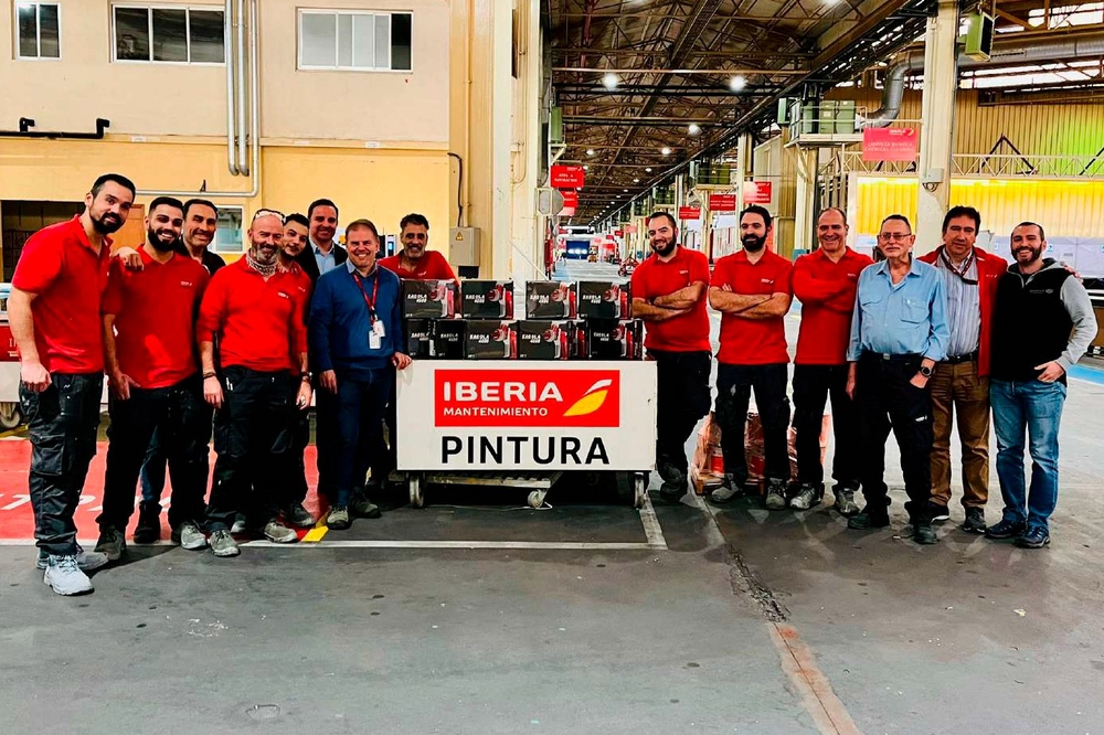 IBERIA fait confiance à Sagola pour équiper son équipe de peinture