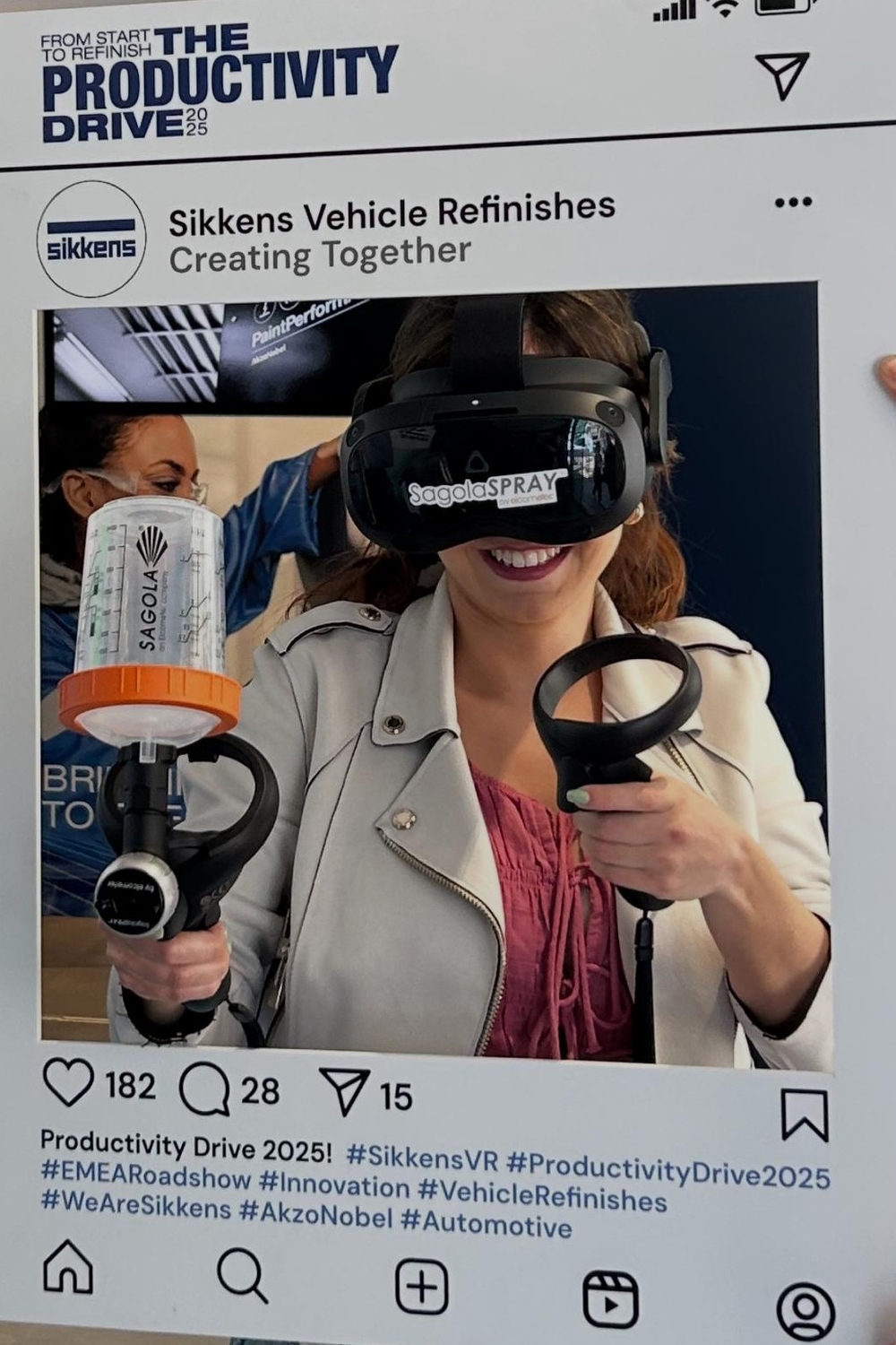 La technologie de simulation SagolaSPRAY™ fait sensation dans les salons et centres de formation : tout le monde veut l’essayer