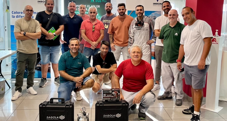 Sagola en el acabado de alta gama para el sector de náutica deportiva y de recreo: dos jornadas de formación con la gama IMRON MARINE (Axalta)