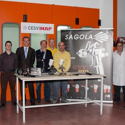 Presentación de la nueva pistola de pintura 4100 GTO en CESVIMAP