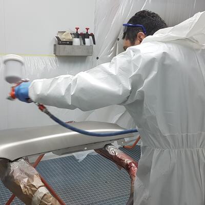 Nueva cabina de pintado en nuestro centro de formación