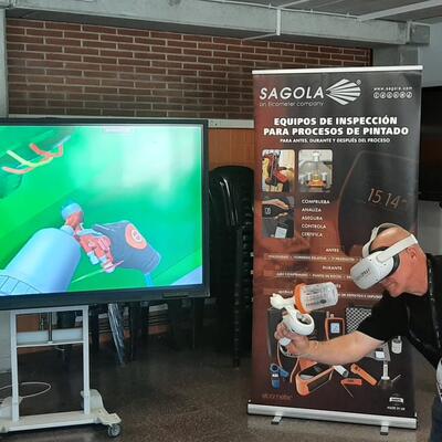 La technologie de simulation SagolaSPRAY™ fait sensation dans les salons et centres de formation : tout le monde veut l’essayer