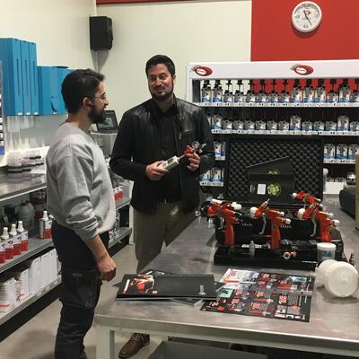Productos Sagola en el centro de formación de General Paint