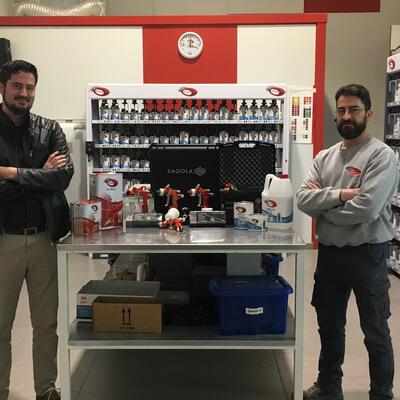Productos Sagola en el centro de formación de General Paint